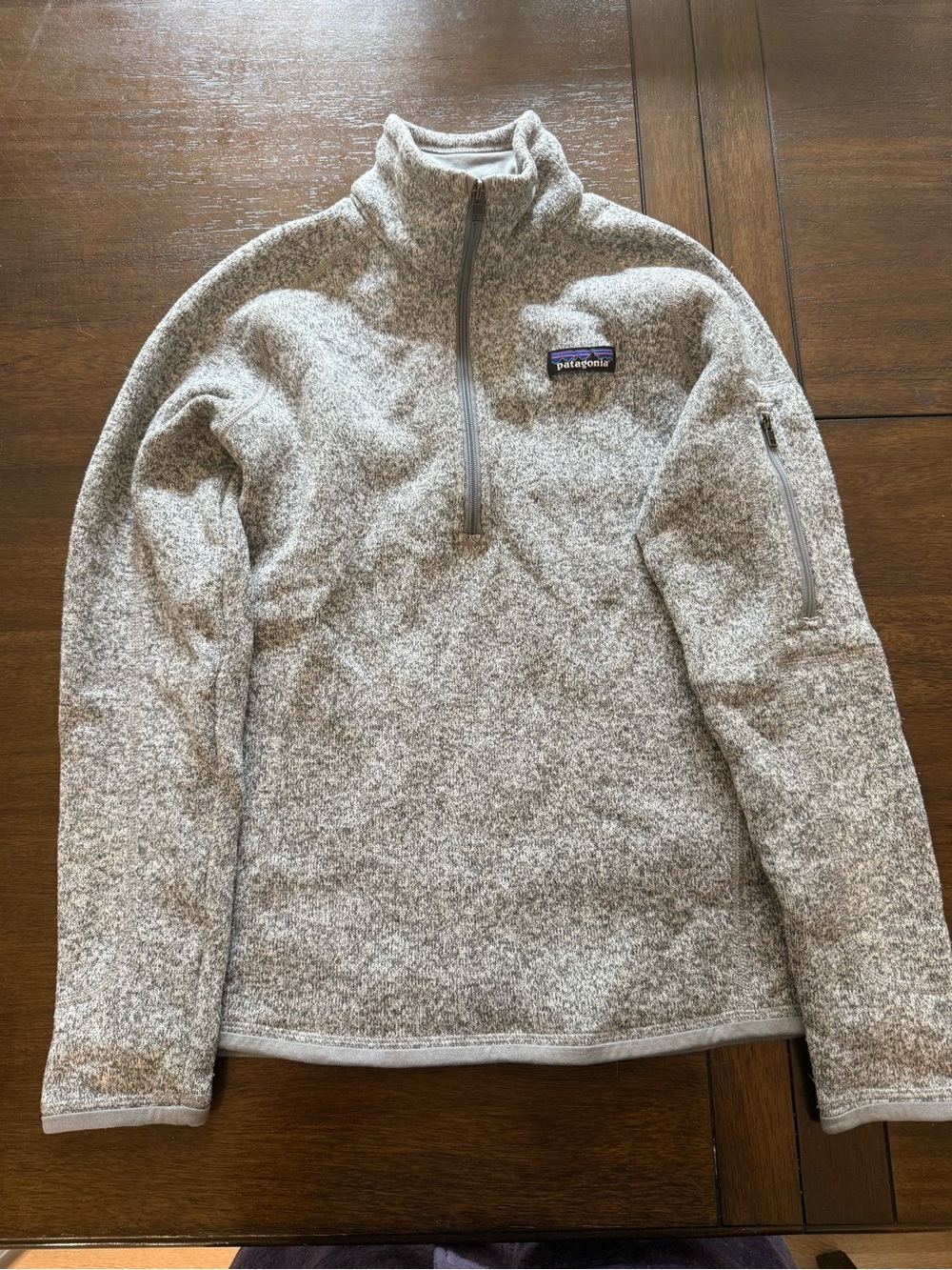 Patagonia Men’s Heather Gray Quarter-Zip Fleece Pullover